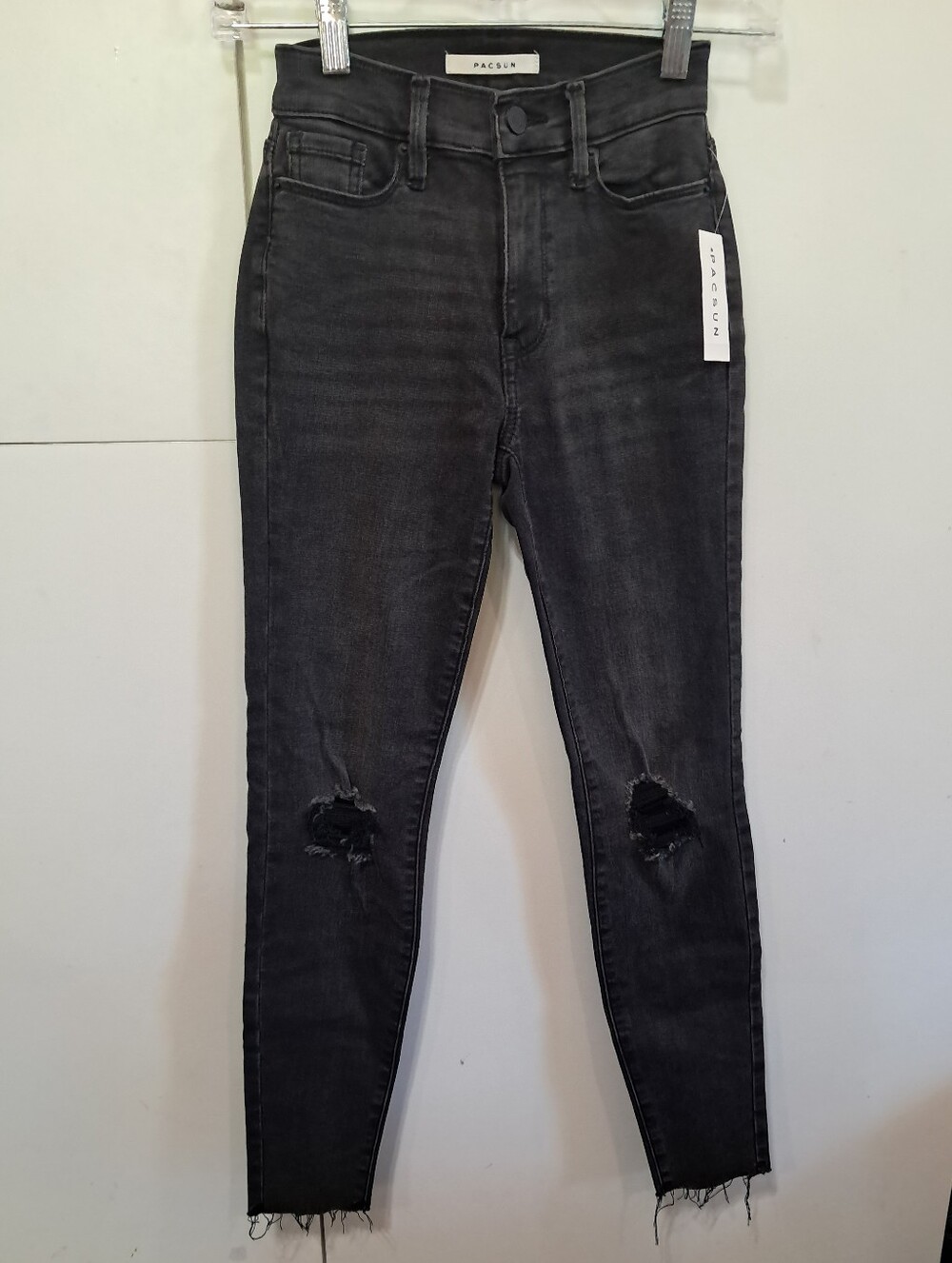 PacSun Size Waist 22 High Rise Jeggings Super Skinny Jeans Black